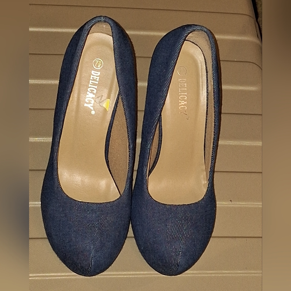 Denim stilettos